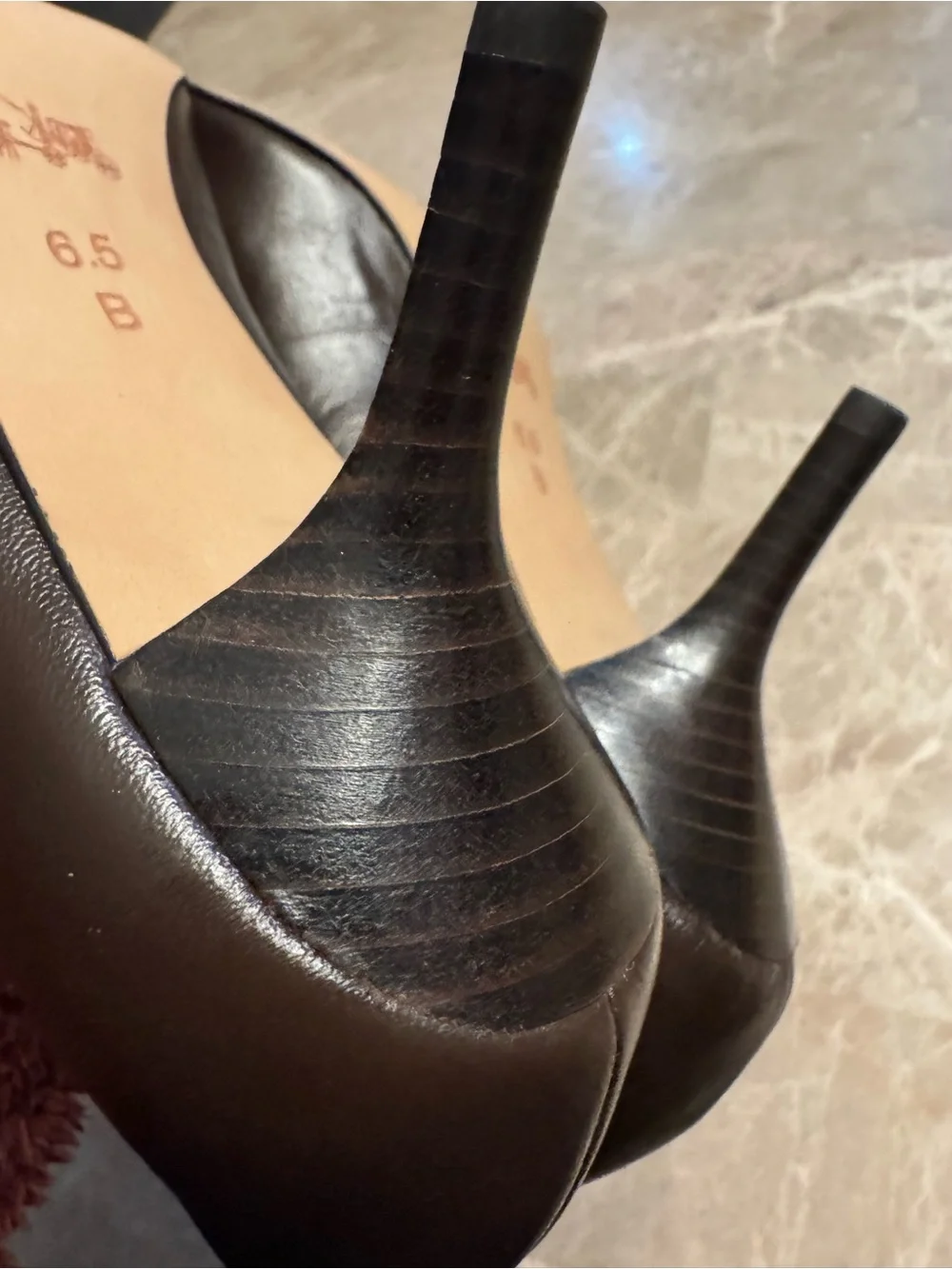 Coach Black and Gold Stiletto
Heels 6.5 - Picture 8 of 10